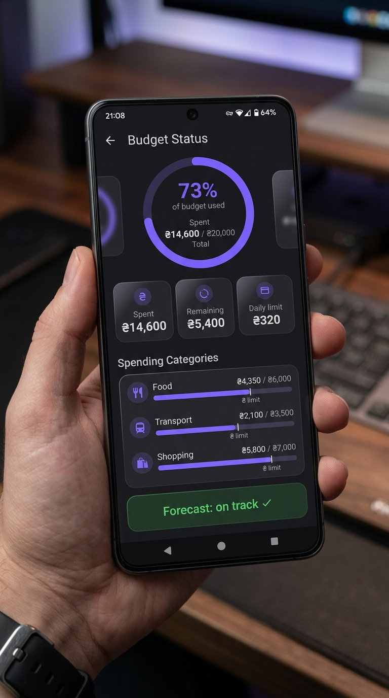 Monetix Budget Screen